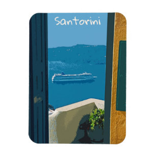 Santorini, Greece cruise ship Magnet