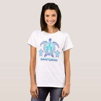 Santorini Greece FL Ocean Blue Sea Turtle Souvenir T-Shirt