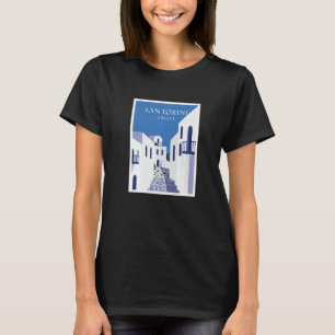Santorini Greece Island Traditional Architecture O T-Shirt