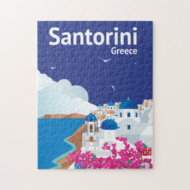 Santorini Greece Jigsaw Puzzle (Vertical)