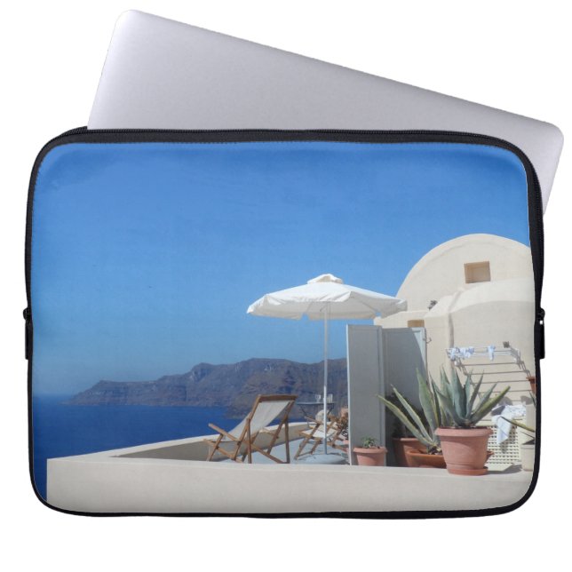 Santorini, Greece Laptop Sleeve (Front)