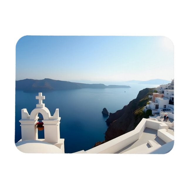 Santorini Greece Magnet (Horizontal)