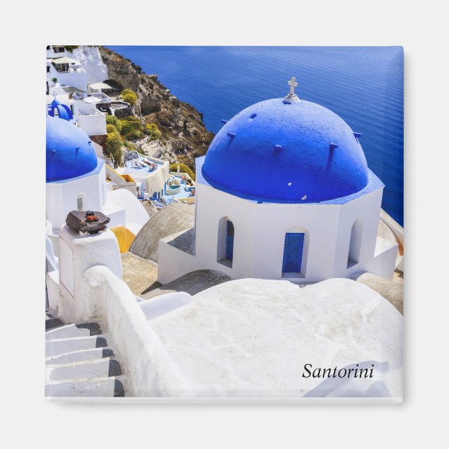 Santorini Greece Magnet (Front)