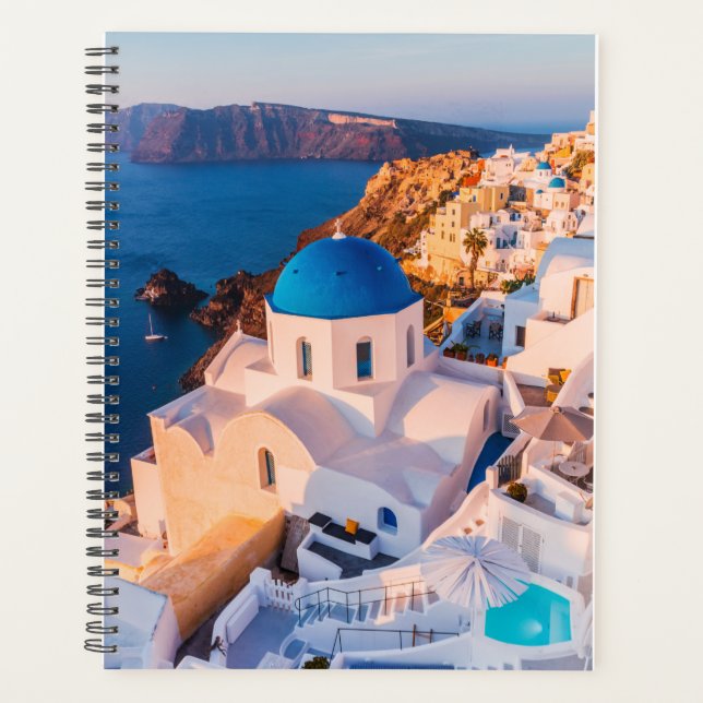 Santorini, Greece Planner (Front)