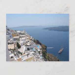 Santorini Greece Postcard