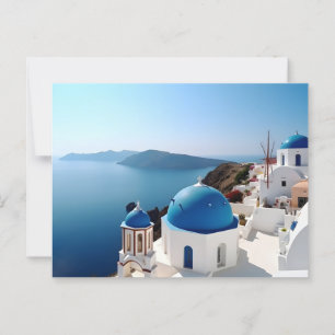 Santorini Greece Postcard