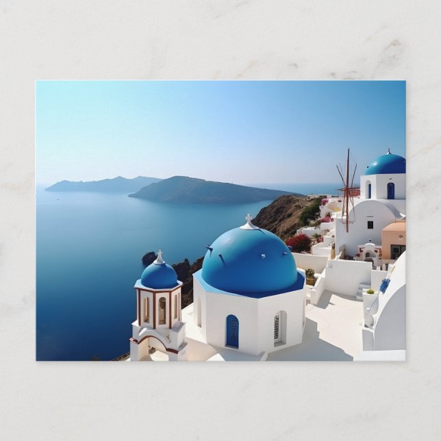 Santorini Greece Postcard (Front)