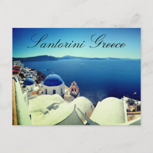 Santorini Greece Postcard