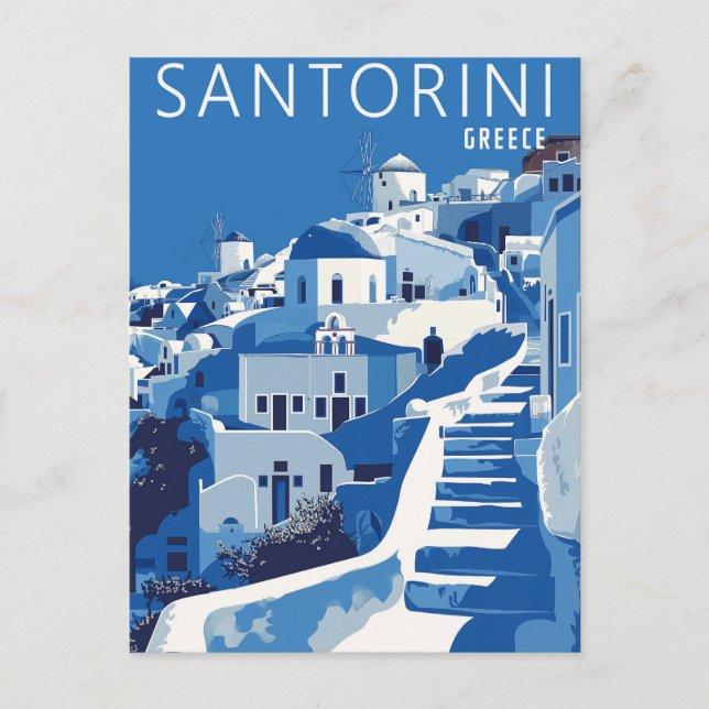Santorini Greece Postcard (Front)