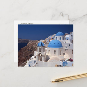 Santorini Greece Postcard