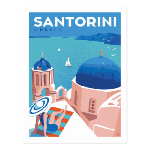Santorini, Greece Postcard