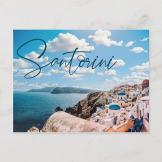Santorini Greece Postcard