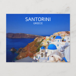 Santorini Greece Postcard