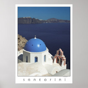 Santorini Greece Poster (film photography)