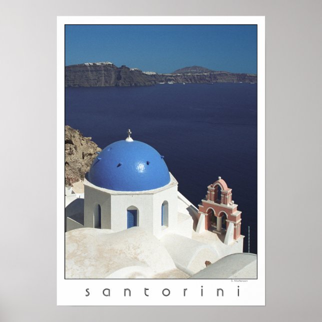 Santorini Greece Poster (film photography) (Front)