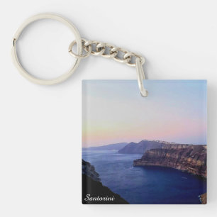 Santorini Greece Souvenir Acrylic Keychain