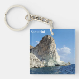 Santorini Greece Souvenir Acrylic Keychain