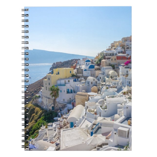 Santorini Greece -  sunny-summer day in Santorini Notebook (Front)