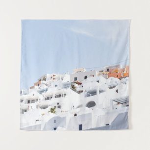 Santorini, greece tapestry