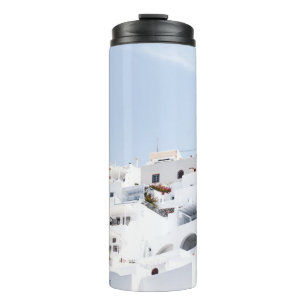 Santorini, greece thermal tumbler