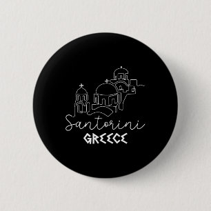 Santorini Greece Travel Destination Summer Family 6 Cm Round Badge