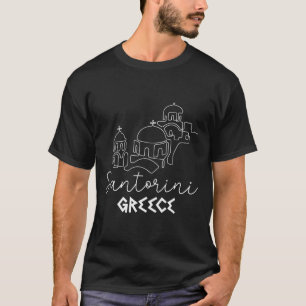 Santorini Greece Travel Destination Summer Family T-Shirt