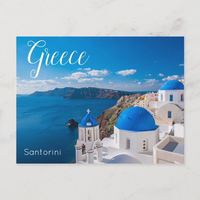 Santorini Greece Travel Postcard (Front)
