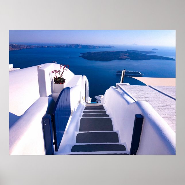 Santorini Greece Wall Art (Front)