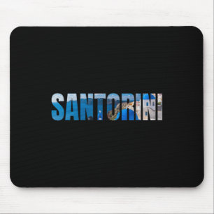 Santorini Greek Island Aegean Sea Greece Vacation Mouse Pad