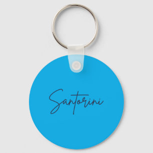Santorini Greek Island Vacation Souvenir Greece Key Ring