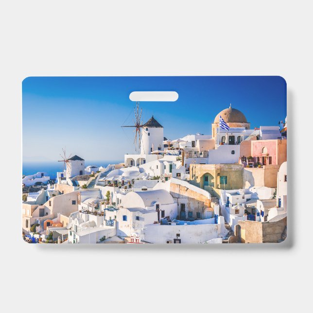 Santorini  ID badge (Front)