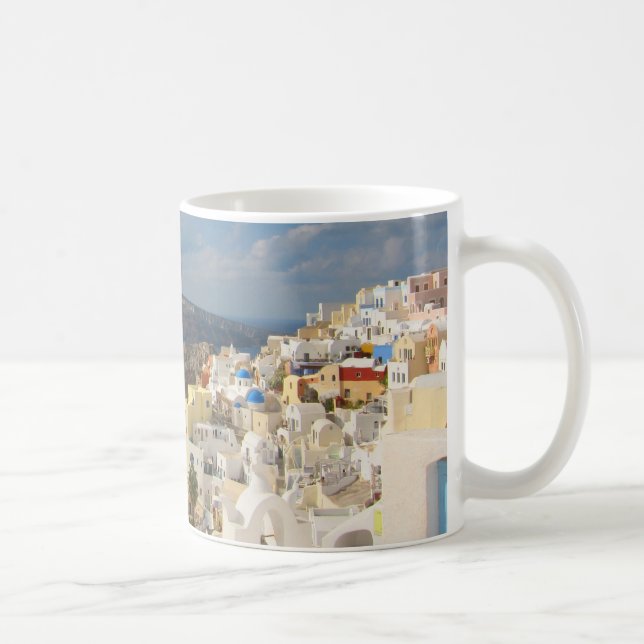 Santorini in the Afternoon Sun Coffee Mug (Right)