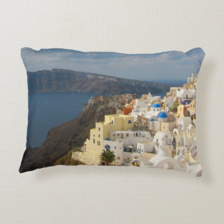 Santorini in the Afternoon Sun Decorative Cushion