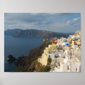 Santorini in the Afternoon Sun Poster