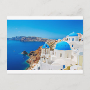 Santorini Island - Caldera, Greece Postcard