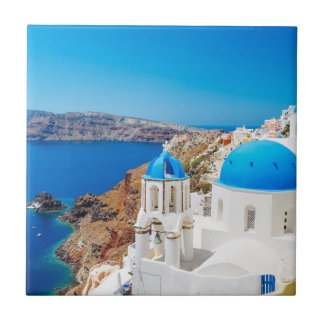 Santorini Island - Caldera, Greece Tile