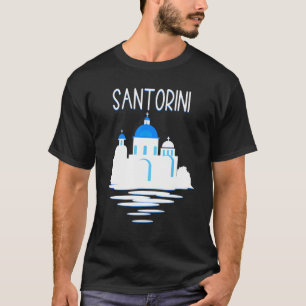 Santorini Island Greece  Ellada Vertical Greek Isl T-Shirt