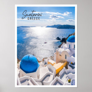 Santorini Island Greece Incredibly Romantic Summer Poster