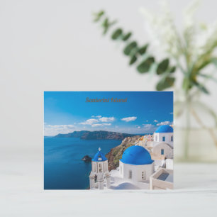 Santorini Island Postcard