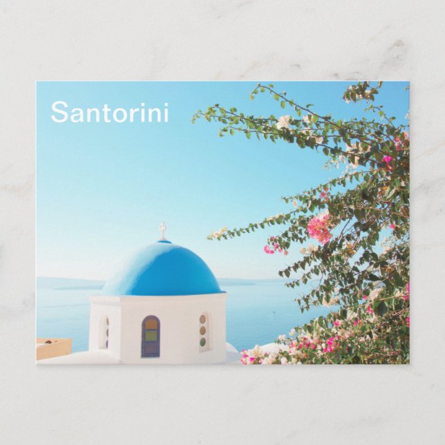 Santorini island postcard (Front)