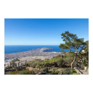 Santorini Island View from Mountain Peak Photo Print