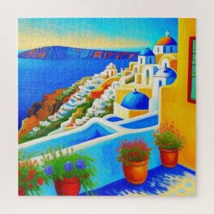 Santorini Island view Jigsaw Puzzle