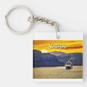 Santorini Key Ring