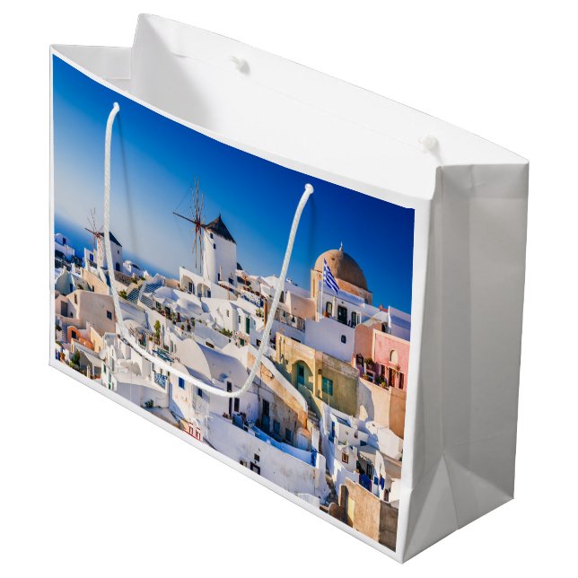 Santorini  large gift bag (Front Angled)