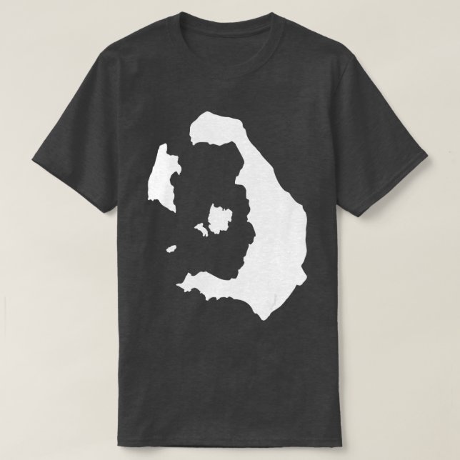 Santorini map  T-Shirt (Design Front)