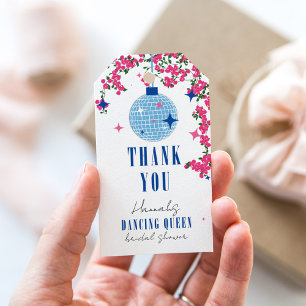 Santorini Musical Bougainvillea bridal shower Gift Tags