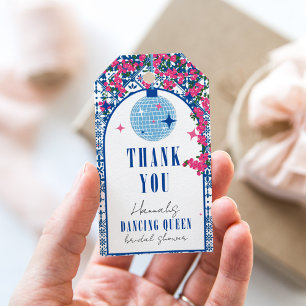 Santorini Musical Bougainvillea bridal shower Gift Tags