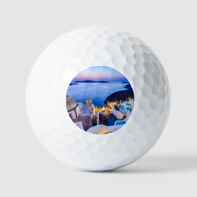 Santorini Oia  Golf Balls (Front)