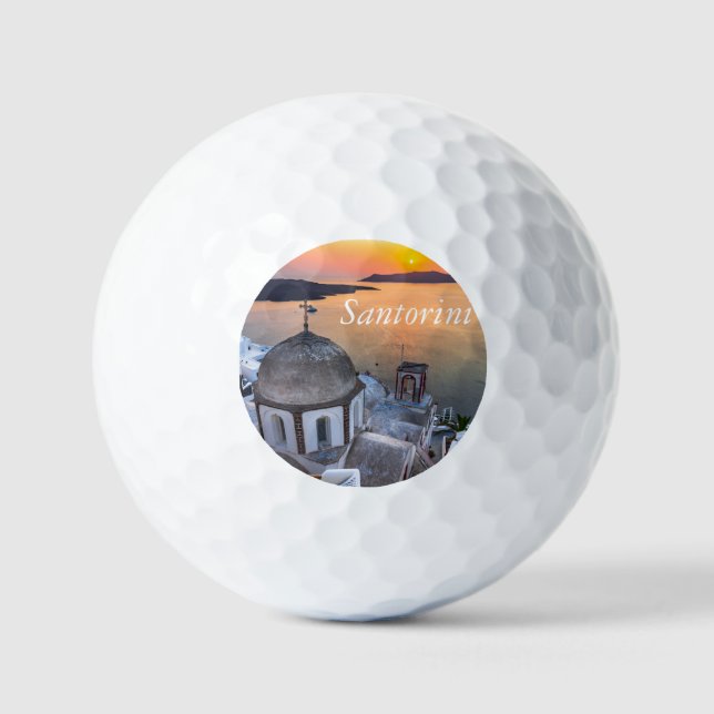 Santorini Oia  Golf Balls (Front)