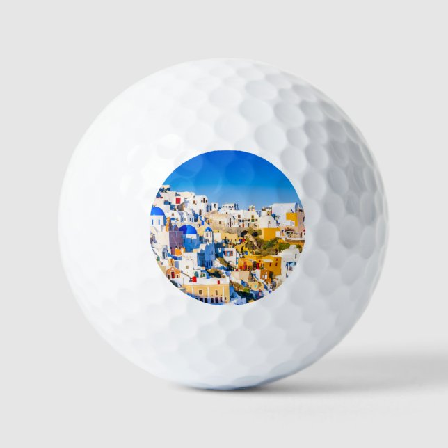 Santorini Oia  Golf Balls (Front)